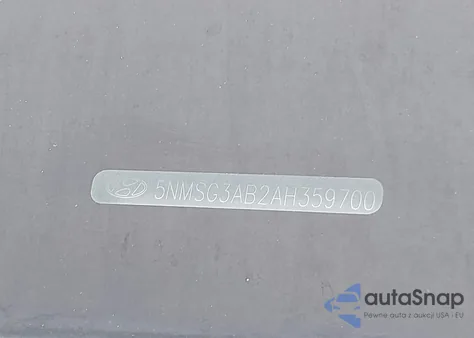 2010 Hyundai Santa Fe Gls from USA, damaged, VIN 5NMSG3AB2AH359700